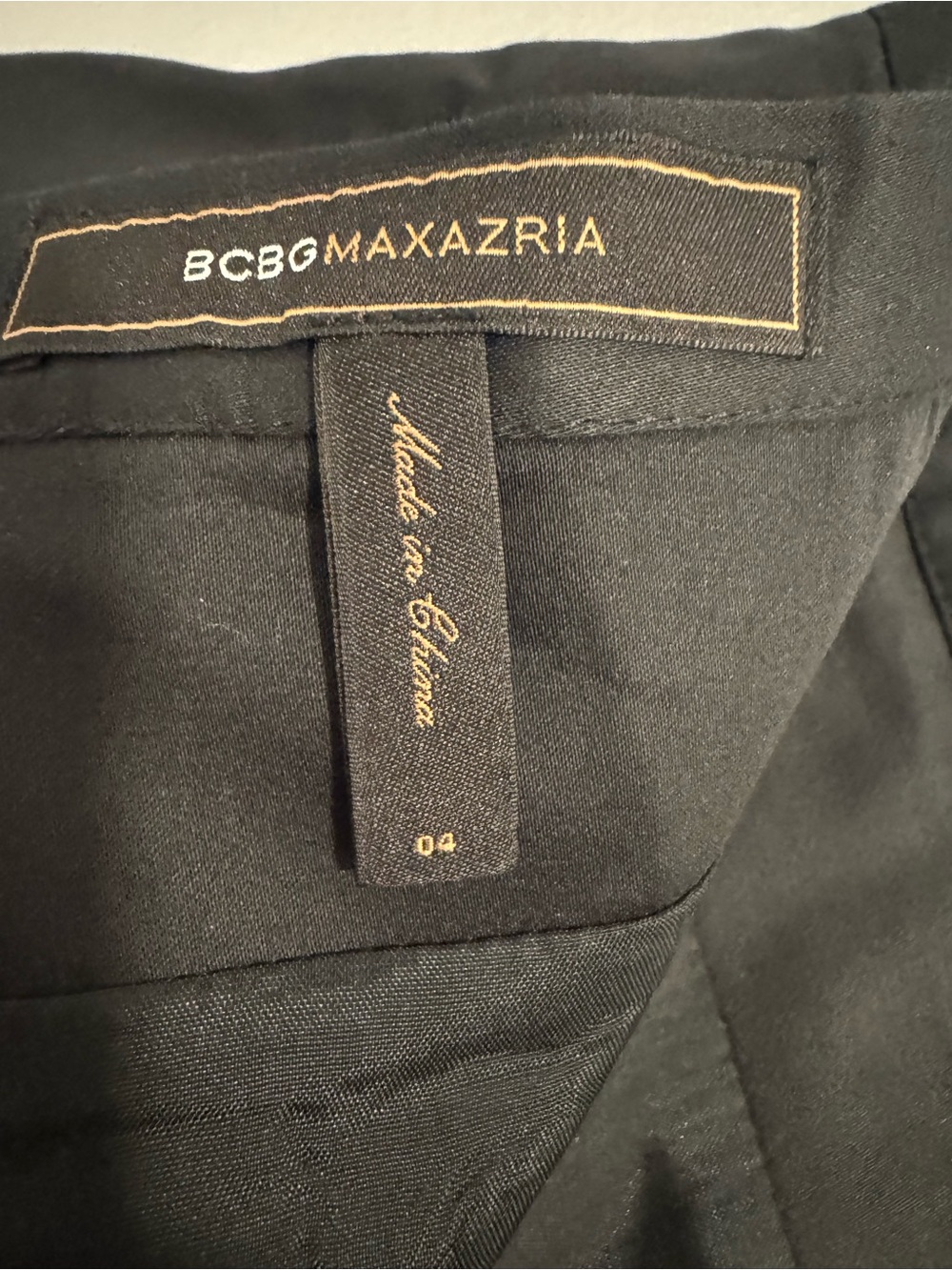 BCBGMaxAzria Black Cotton Pleated Lined A-Line Skirt 4 - Picture 7 of 12